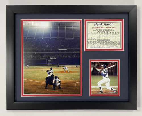 Legends Never Die Hank Aaron 715th Home Run Color Framed Photo Collage, 11 by 14-Inch