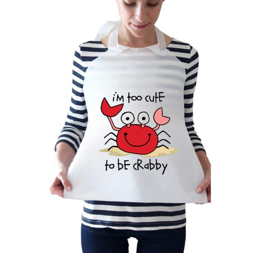 T&T Supply Co. Disposable Bibs - 25/50/100/200/500 pcs - Adult Bibs - Crab Pattern