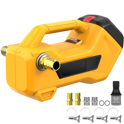 Cordless Transfer Pump for Water/Diesel, Compatible with De walt 20V Battery(Battery Not Included), 760GPH Self-priming Portable Battery Operated Utility Pump for Garden RV Ponds Pool Boat Draining