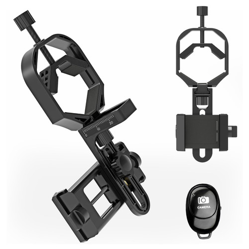 URBANCOAST 3-Axis Spotting Scope Phone Adapter & Telescope Phone Mount, Universal Spotting Scopes Phone Mount for Astronomy Binoculars & Spotting Scope, Fits 30-57mm Eyepieces