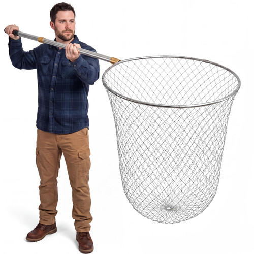 Motionchic Heavy Duty Fishing Net with 83 Inch Telescopic Handle