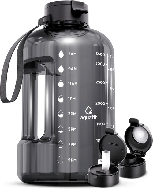 AQUAFIT 1 Gallon Water Bottle with Time Marker