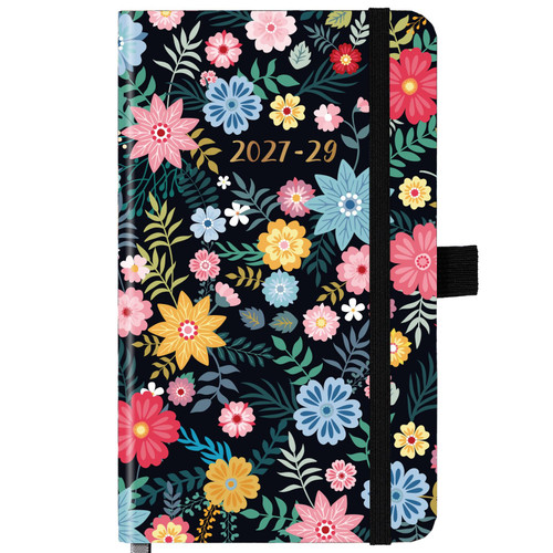 2027-2029 Pocket Planner/Calendar - Monthly Pocket Planner with Pen Hold