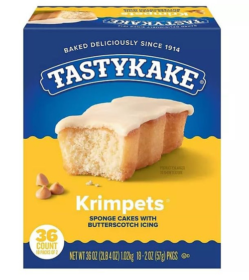Tastykake Butterscotch Krimpets 2 oz., 36 pk.