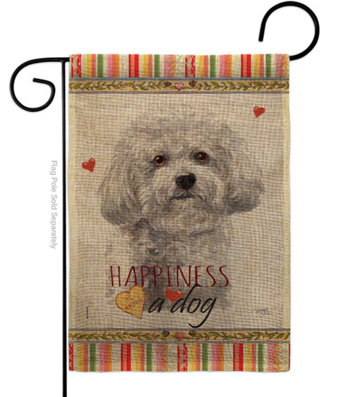 Dog Bichon Frise Happiness Burlap Garden Flag Animals Puppy Spoiled Paw Canine Fur Pet Nature Farm Animal Creature Small Decorative Gift Yard House Banner Double-Sided Made In USA 13 X 18.5 Dog Bichon Frise Happiness Burlap Garden Flag Animals Puppy Spoiled Paw Canine Fur Pet Nature Farm Animal Creature Small Decorative Gift Yard House Banner Double-Sided Made In USA 13 X 18.5