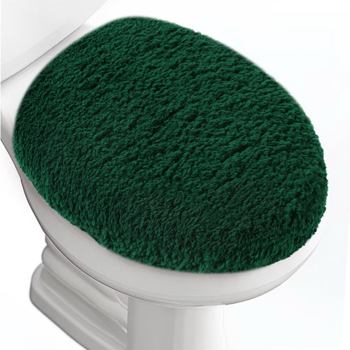BAAHRNOM Soft Microfiber Toilet Seat Cover 17.5" x 15" Machine Washable