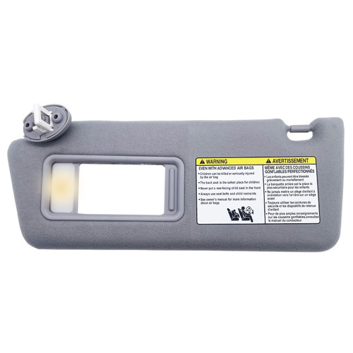 ZYLIXT Driver Sun Visor Replacement Fits for Toyota Tacoma 2005-2015 Sunshade with Light 7432004210B0 7431004120B0 Color Gray (Gray(Driver Side))