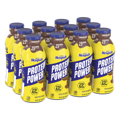 Nesquik Protein Power Chocolate Milk, 168 Fl Oz Nesquik Protein Power Chocolate Milk, 168 Fl Oz