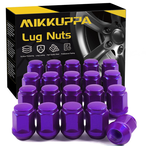 MIKKUPPA M12x1.5 Purple Lug Nuts - Replacement for 2006-2020 Ford Fusion, 2000-2019 Focus, 2001-2023 Escape Aftermarket Wheel - 20pcs Closed End Lug Nuts