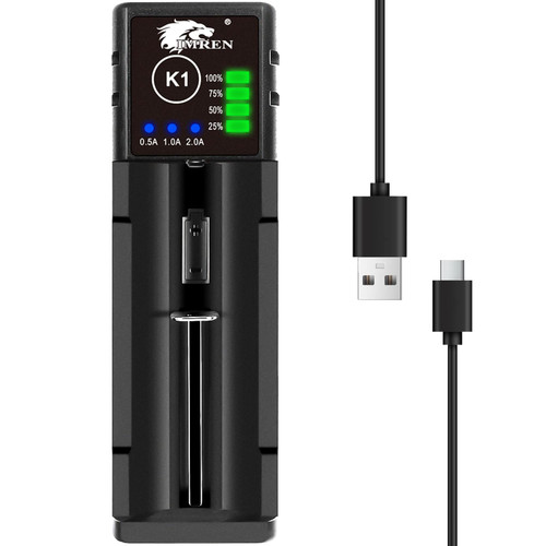 18650 Battery Charger,21700 Battery Charger for 3.7V Li-ion Rechargeable Battery 18650 26650 21700 18500 18350 14500, Ni-MH Ni-Cd AA AAA Batteries