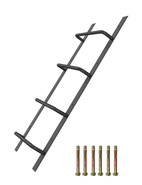 4-Rung Straight Window Well Ladder, Basement Egress Fire Escape Ladder