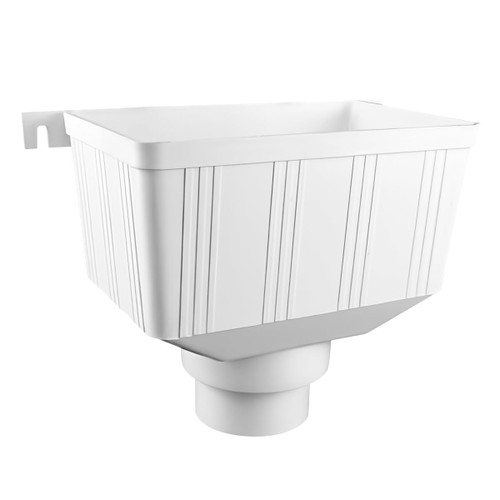 YOLUFER Drainage Connector Rainwater Drainage Gutter Downspout for Outdoor Rainwater Discharge, White
