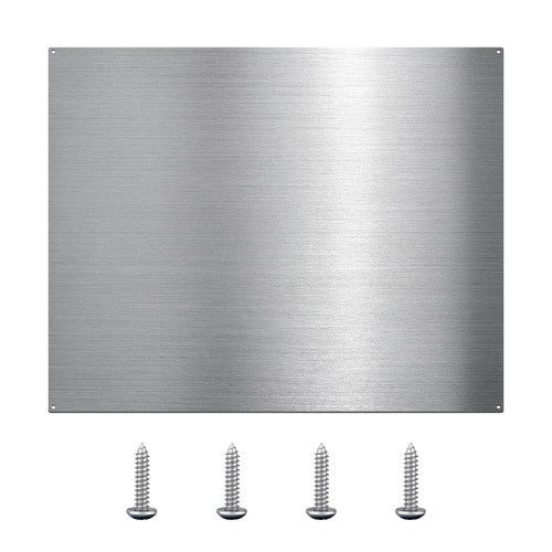 VENFAN 24" x 30" Stainless Steel Backsplash for Stove - Ultra Flat Metal Splatter Guard for Kitchen Wall, Stove Backsplash Panel with 4 Pre-Drilled Holes, Easy Install