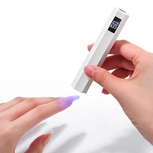 SAVILAND Handheld U V Light for Gel Nails Portable Rechargeable Nail Lamp