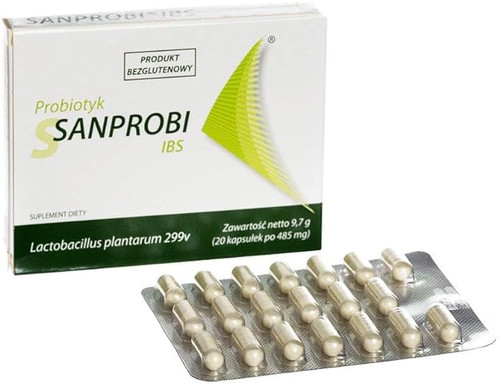 Sanprobi IBS, Capsules Results in a Reduction of Abdominal Pain, Bloating, and Normalization of Bowel Movements x 20 Tablets