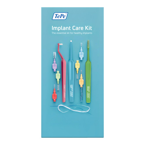 TePe Implant Kit, 12pcs Oral Care Kit for Implant Care
