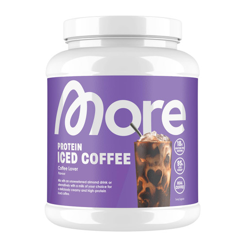 More Protein Iced Coffee, Coffee Lover, 500 g, 1.1 lbs, 20 Servings