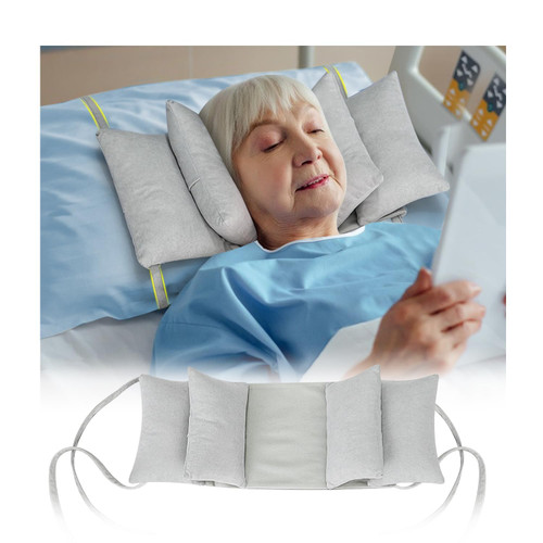 NEPPT Neck Wedge Stabilizer Pillow for Sleeping to Keep Head Straight While Surgery Head Upright Medical Wedge Positioning Bedridden Disabled Elderly Face up Posture Corrector Headrest