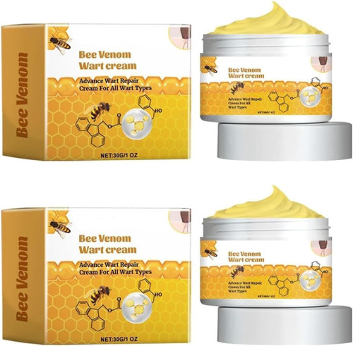 2pc Vsoxa Bee Venom Removal Cream, 30g Face Moisturizers and Repair Skin for Men, Women