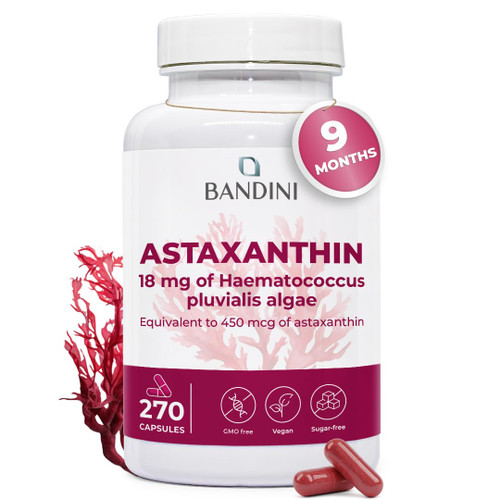 Bandini® Astaxanthin | 270 High Strength Capsules for 9 Months