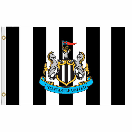 GIFTS 4 ALL Official Giant Newcastle Football Crest Banner, 5ft x 3ft - Match Day Fan Souvenir