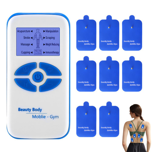 Period Simulator Machine for Men,Period Pain Simulator for Men,8 Modes Period Cramp Simulator,with 10 Replacement Pads,for Muscle/Back/Shoulder/Neck/Leg/Calf Pain Relief