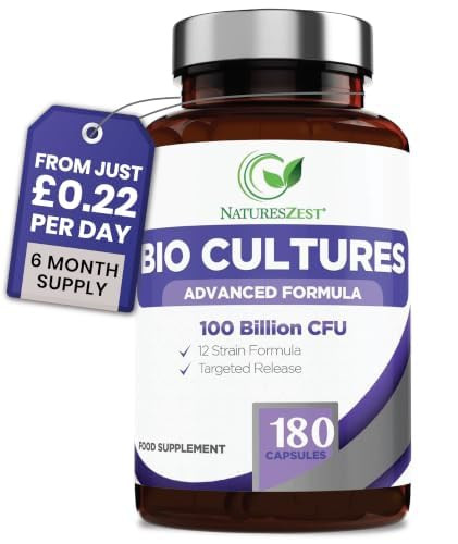 Bio Cultures Complex 100 Billion CFU, 180 Vegan Capsules, 6 Month Supply