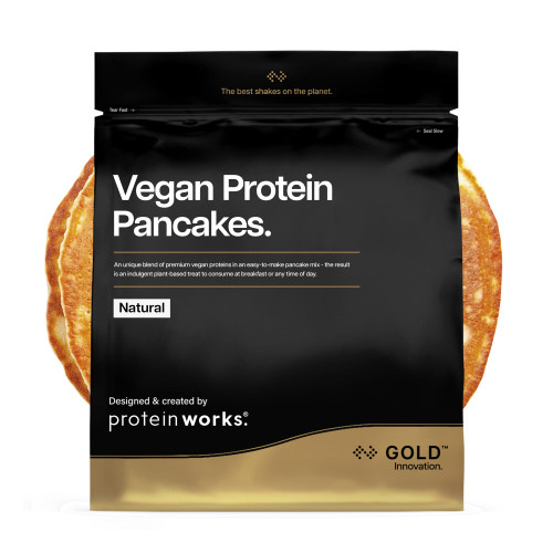 Protein Works | Vegan Protein Pancakes - Gold, Natural Flavour, 500g