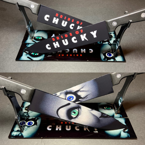 Bride of Chucky Tiffany 2 Kitchen Knife Set With Sublimated Stand Bride of Chucky Tiffany 2 Kitchen Knife Set With Sublimated Stand