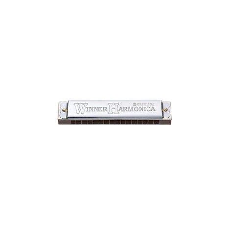 Suzuki W16 16 hole Tremolo harmonica, Silver ,3.0 cm*16.0 cm*4.0 cm