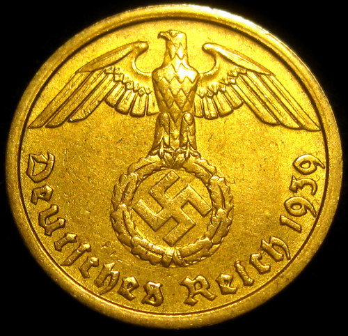 German Third Reich - 1939A Ten Reichspfennig Coin