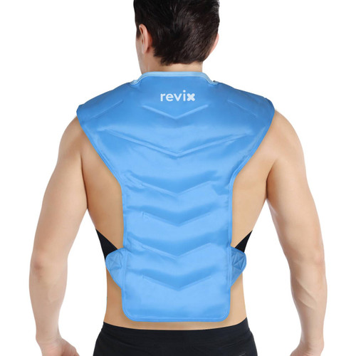 REVIX Large Ice Pack for Shoulder and Back with Straps, Reusable Full Back Ice Pack Wrap Cold Compression Therapy for Discomfort and Fatigue Relief, Post-Workout Recovery REVIX Large Ice Pack for Shoulder and Back with Straps, Reusable Full Back Ice Pack Wrap Cold Compression Therapy for Discomfort and Fatigue Relief, Post-Workout Recovery