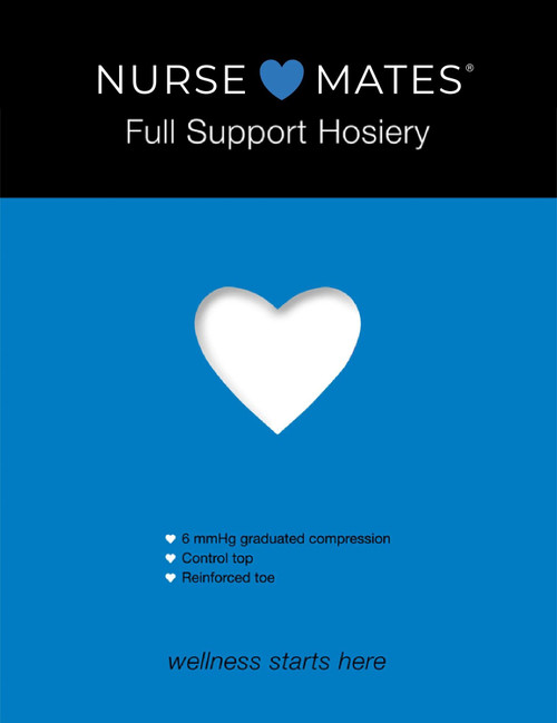 Nurse Mates Full Support Pantyhose | 6 mmHg Graduated Compression | Light Support | Cool and Comforatable | 1 Pair | White Size C