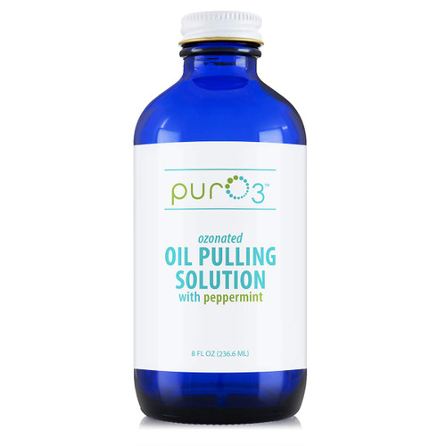 PurO3 Ozonated Oil Pulling Solution - Organic, Ozone Infused Coconut, Sesame, Sunflower, & Peppermint Essential Oils for Teeth & Gums - Fluoride-Free, Non-Toxic & Non-GMO Oral Care, 8 oz PurO3 Ozonated Oil Pulling Solution - Organic, Ozone Infused Coconut, Sesame, Sunflower, & Peppermint Essential Oils for Teeth & Gums - Fluoride-Free, Non-Toxic & Non-GMO Oral Care, 8 oz