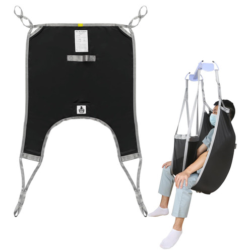 EZ Assistive Patient Lift Divided Leg Sling with Lower Back, Patient Lift Sling for Transfer and Positioning and Lifting, 500lb Weight Capacity EZ Assistive Patient Lift Divided Leg Sling with Lower Back, Patient Lift Sling for Transfer and Positioning and Lifting, 500lb Weight Capacity
