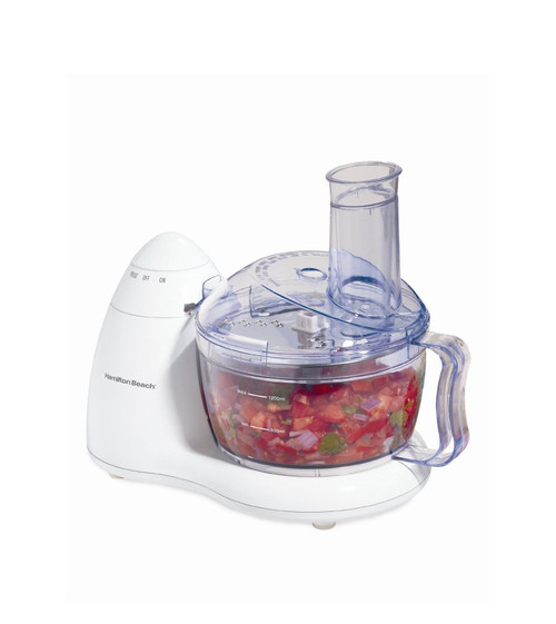 Hamilton Beach Compact 8-Cup Food Processor & Vegetable Chopper for Chopping, Shredding, Slicing, Mixing and Mincing, White (70450) Hamilton Beach Compact 8-Cup Food Processor & Vegetable Chopper for Chopping, Shredding, Slicing, Mixing and Mincing, White (70450)