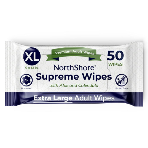 NorthShore Supreme Heavy-Duty Quilted Wipes, X-Large, 9 x 13 in., Pack of 50 NorthShore Supreme Heavy-Duty Quilted Wipes, X-Large, 9 x 13 in., Pack of 50