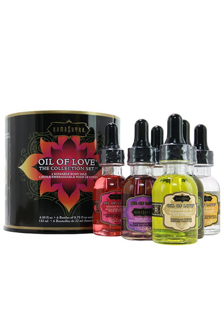 Kama Sutra Oil of Love - The Collection Set - Includes 6 Oil of Love .75 fl oz/22 ml Kama Sutra Oil of Love - The Collection Set - Includes 6 Oil of Love .75 fl oz/22 ml