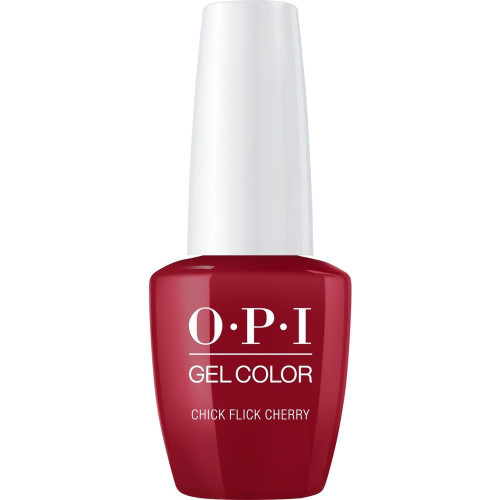 OPI GelColor, Chick Flick Cherry, Red Gel Nail Polish, 0.5 fl oz