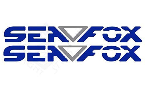 Imagnt Studio Set of 2 Boat Hull Marine Grade Decals fits Sea Fox Boats, Seafox Restoration kit, Stickers. Choose Size and Color (King Blue & Silver Metallic, 38 inches) Imagnt Studio Set of 2 Boat Hull Marine Grade Decals fits Sea Fox Boats, Seafox Restoration kit, Stickers. Choose Size and Color (King Blue & Silver Metallic, 38 inches)