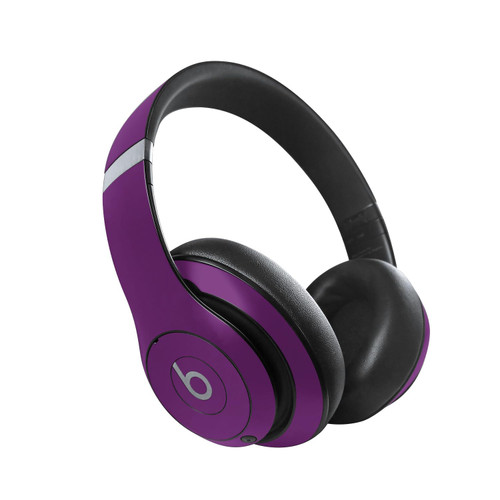 MightySkins Skin Compatible with Beats Studio Pro - Solid Purple | Protective, Durable, and Unique Vinyl Decal wrap Cover | Easy to Apply, Remove, and Change Styles