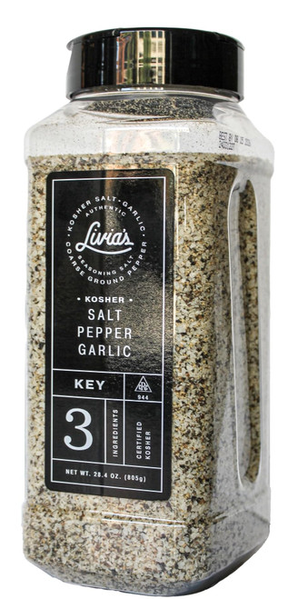 Livia's Salt Pepper Garlic Seasoning | Unlocks & Elevates Flavors of Steak, Chicken, Burgers & More | Kosher, Gluten-Free & MSG-Free | Award-Winning SPG Seasoning for Perfect Grilling, BBQ, 28.4 Oz Livia's Salt Pepper Garlic Seasoning | Unlocks & Elevates Flavors of Steak, Chicken, Burgers & More | Kosher, Gluten-Free & MSG-Free | Award-Winning SPG Seasoning for Perfect Grilling, BBQ, 28.4 Oz