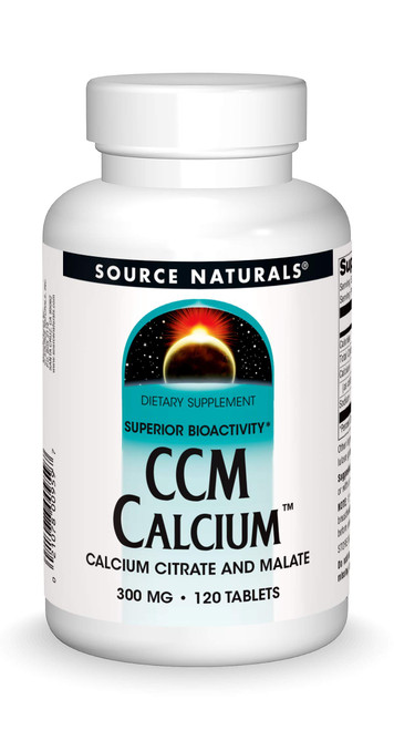 Source Naturals CCM Calcium - Calcium Citrate and Malate - 300 mg - 120 Tablets Source Naturals CCM Calcium - Calcium Citrate and Malate - 300 mg - 120 Tablets