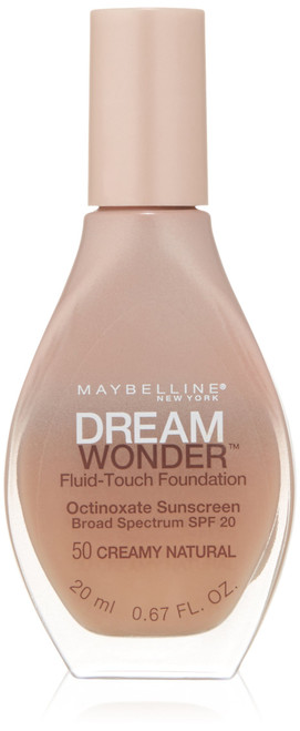 Maybelline New York Dream Wonder Fluid-Touch Foundation, Creamy Natural, 0.67 Fluid Ounce Maybelline New York Dream Wonder Fluid-Touch Foundation, Creamy Natural, 0.67 Fluid Ounce