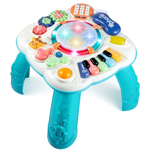 BACCOW Baby & Toddler Toys, Baby Activity Center 6 to 12-18 Month Old, Learning Musical Table Toys for 1 2 3 Year Old Boys Girls Gifts BACCOW Baby & Toddler Toys, Baby Activity Center 6 to 12-18 Month Old, Learning Musical Table Toys for 1 2 3 Year Old Boys Girls Gifts