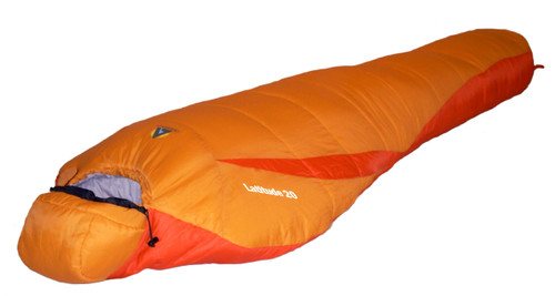 High Peak USA Alpinizmo Latitude 20 Sleeping Bag, Orange