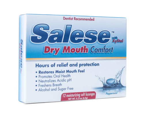 Salese Dry Mouth Relief, Xylitol, Time Release, Oral Health Lozenges, Peppermint Flavor Salese Dry Mouth Relief, Xylitol, Time Release, Oral Health Lozenges, Peppermint Flavor
