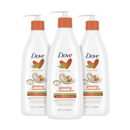 Dove Body Love Pampering Body Lotion Shea Butter Pack of 3 for Silky, Smooth Skin Softens & Smoothes Dry Skin 13.5oz Dove Body Love Pampering Body Lotion Shea Butter Pack of 3 for Silky, Smooth Skin Softens & Smoothes Dry Skin 13.5oz