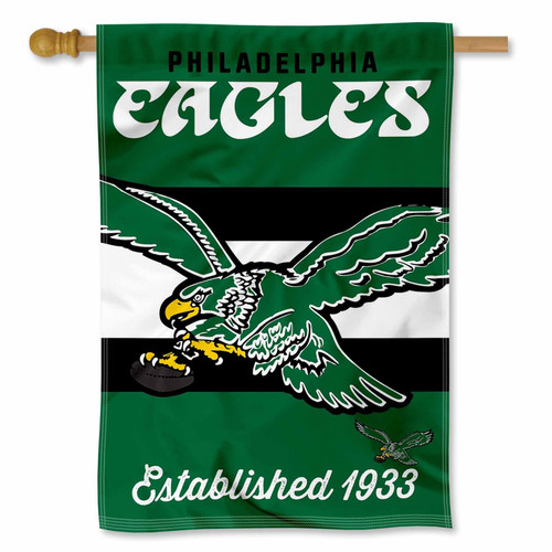WinCraft Philadelphia Eagles Vintage Throwback Retro Double Sided Banner Flag