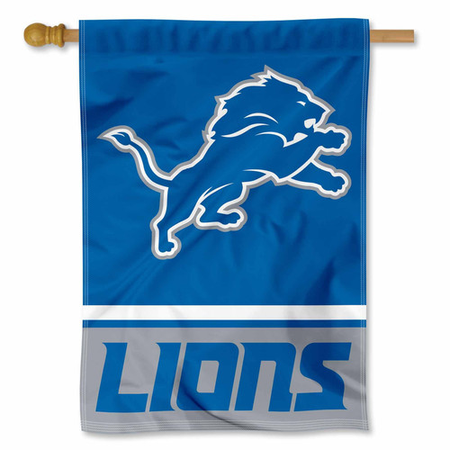 Detroit Lions Double Sided House Flag